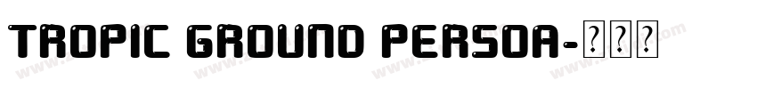 tropic ground persoa字体转换